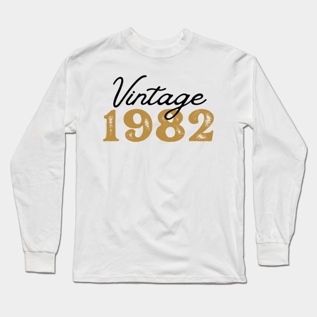 Vintage 1982 Long Sleeve T-Shirt by oneduystore